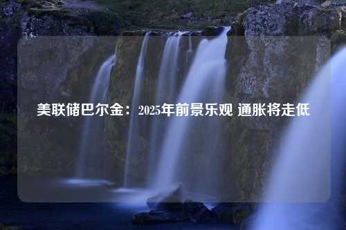 美联储巴尔金：2025年前景乐观 通胀将走低