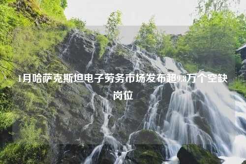 1月哈萨克斯坦电子劳务市场发布超9.8万个空缺岗位