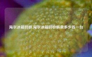 海尔冰箱回收,海尔冰箱回收拆卖多少钱一台