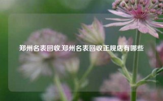 郑州名表回收,郑州名表回收正规店有哪些