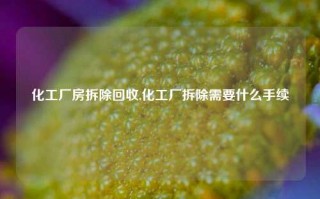 化工厂房拆除回收,化工厂拆除需要什么手续