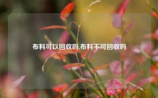 布料可以回收吗,布料不可回收吗