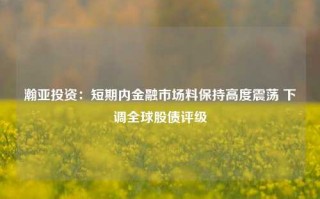 瀚亚投资：短期内金融市场料保持高度震荡 下调全球股债评级