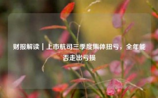 财报解读｜上市航司三季度集体扭亏，全年能否走出亏损