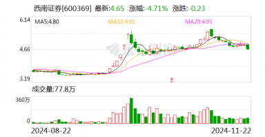 西南证券：控股股东变更为渝富控股