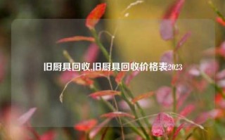 旧厨具回收,旧厨具回收价格表2023