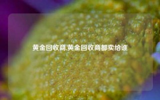 黄金回收商,黄金回收商都卖给谁