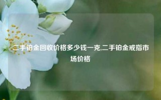 二手铂金回收价格多少钱一克,二手铂金戒指市场价格