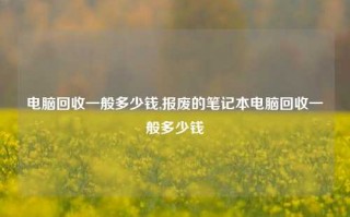 电脑回收一般多少钱,报废的笔记本电脑回收一般多少钱