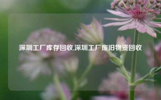 深圳工厂库存回收,深圳工厂废旧物资回收