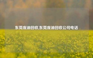 东莞废油回收,东莞废油回收公司电话