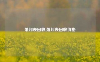 萧邦表回收,萧邦表回收价格