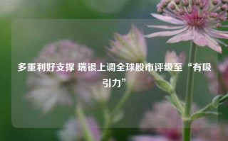 多重利好支撑 瑞银上调全球股市评级至“有吸引力”