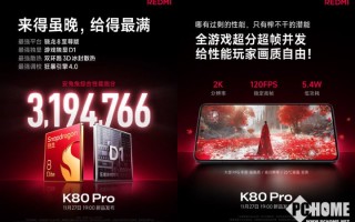 REDMI K80系列年度高性能 五大升级体验狂暴辣