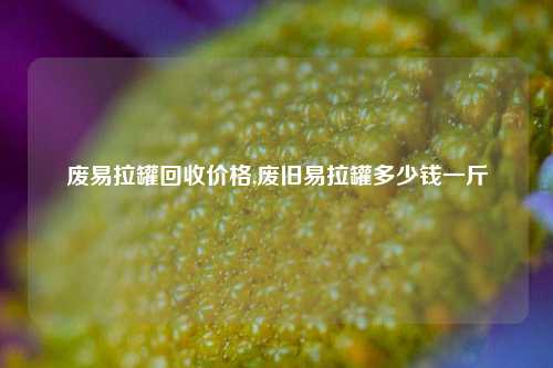 废易拉罐回收价格,废旧易拉罐多少钱一斤-第1张图片-华粤回收