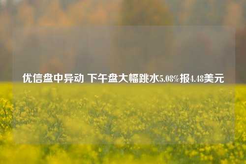 优信盘中异动 下午盘大幅跳水5.08%报4.48美元-第1张图片-华粤回收