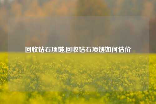 回收钻石项链,回收钻石项链如何估价-第1张图片-华粤回收