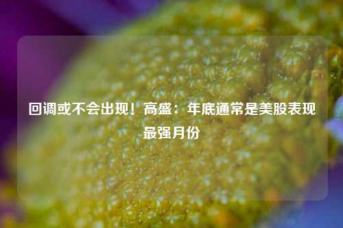 回调或不会出现！高盛：年底通常是美股表现最强月份-第1张图片-华粤回收