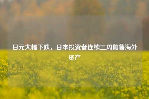 日元大幅下跌，日本投资者连续三周抛售海外资产-第1张图片-华粤回收