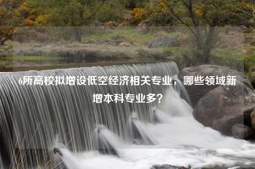 6所高校拟增设低空经济相关专业，哪些领域新增本科专业多？