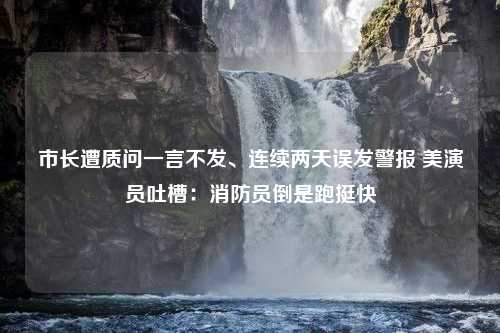 市长遭质问一言不发、连续两天误发警报 美演员吐槽：消防员倒是跑挺快