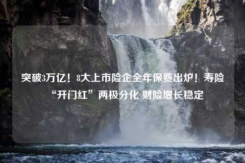 突破3万亿！8大上市险企全年保费出炉！寿险“开门红”两极分化 财险增长稳定