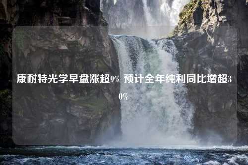 康耐特光学早盘涨超9% 预计全年纯利同比增超30%