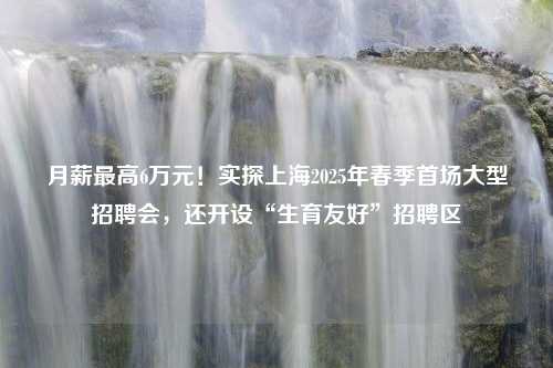 月薪最高6万元！实探上海2025年春季首场大型招聘会，还开设“生育友好”招聘区