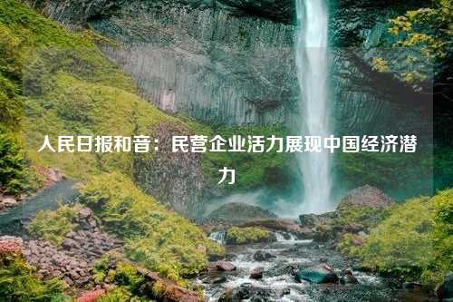 人民日报和音：民营企业活力展现中国经济潜力